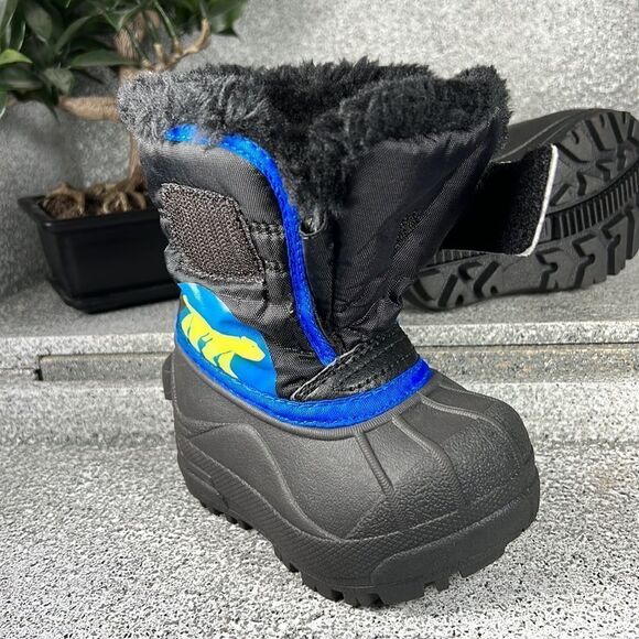 Sorel Snow Commander Boots Shoes Winter Insulated Blue Size 4 - Picture 9 of 9